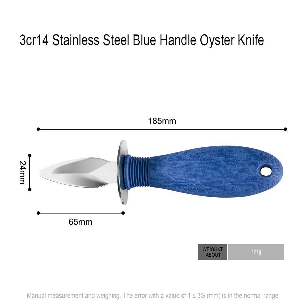 Sowoll Stainless Steel Oyster Knife Multifunctional Seafood Shucking Knives Kitchen Tools Oyster Knife Cut Resistant Gloves: knife