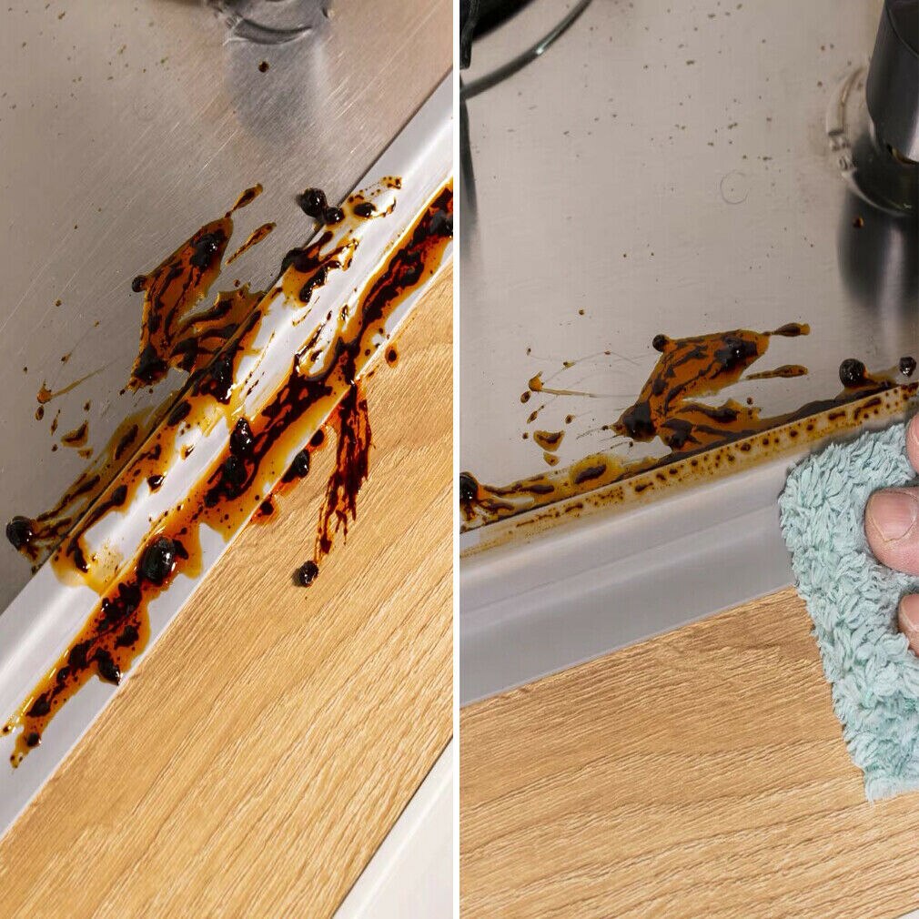 Tape Caulk Tool For Kitchen Bathroom Waterproof Wall Sealing Strip Self-Adhesive Strong Cleaning