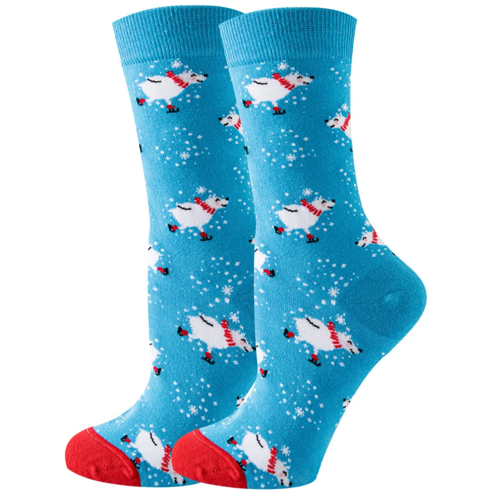 Calcetines bonitos con dibujos de animales y flores para hombre y mujer, calcetines divertidos Kawaii a la , calcetines informales felices Harajuku para otoño e invierno