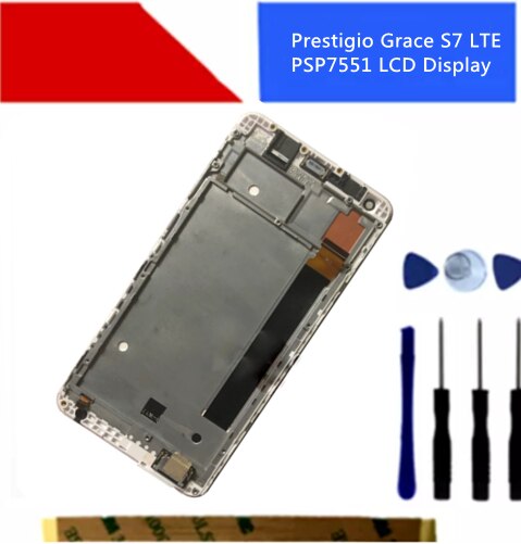 Écran tactile LCD pour Prestigio Grace S7 LTE PSP7551 DUO, 5.5 pouces, panneau de capteur de lentille, assemblage en verre
