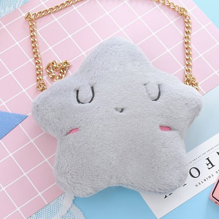 Super Cute Furry Single Shoulder Bags Mini Phone Wallet Bag Purse Cartoon Lolita Chain Sweet Girl Kawaii 11 types: 10