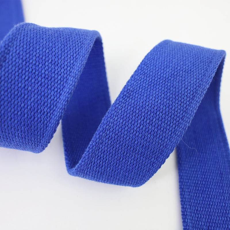 Sangles en coton et Polyester de 2M 45mm 2-2.5mm d&#39;épaisseur, pour sac à dos, étiquette, bande polarisée, accessoires de couture, bricolage: RoyalBlue-45mm