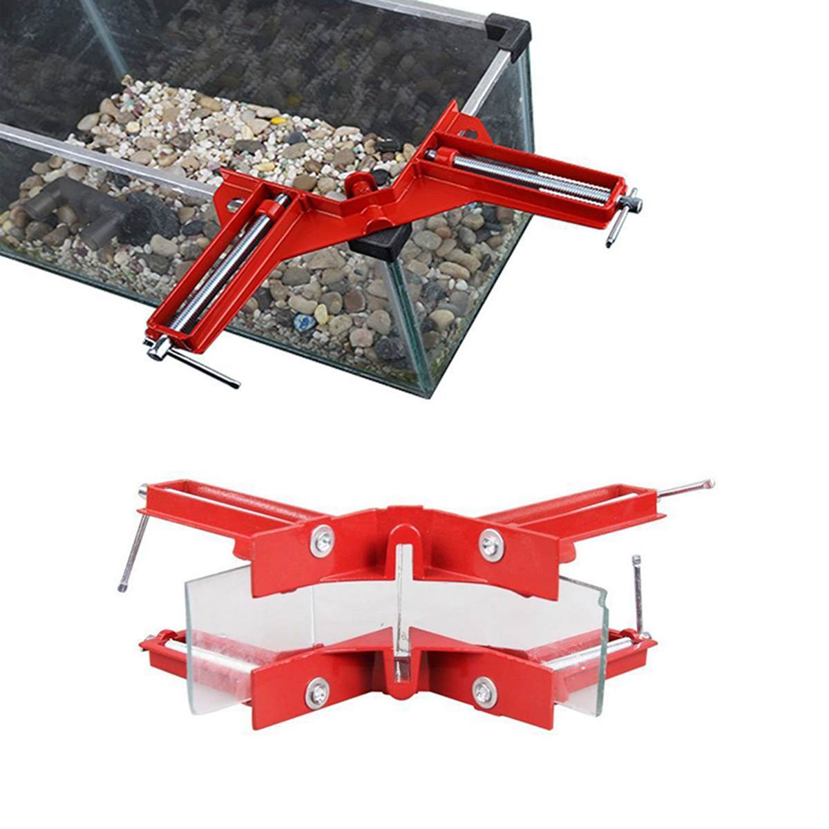 Pinza de ángulo recto multifunción de 90 grados, Marco de imagen, abrazadera de esquina, abrazaderas de 2/4 MM, soporte de esquina inglete, herramienta para carpintería, 1/100 Uds.