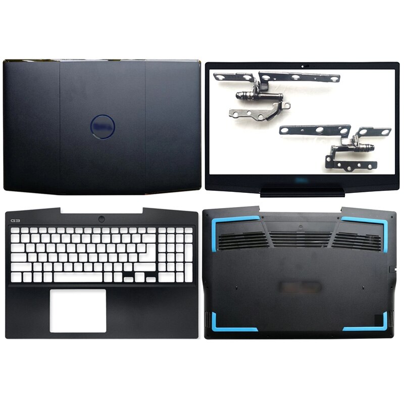 for DELL 15 G3 3590 Laptop LCD Back Cover/Front Bezel/Hinges/Palmrest/Bottom Case Computer Case