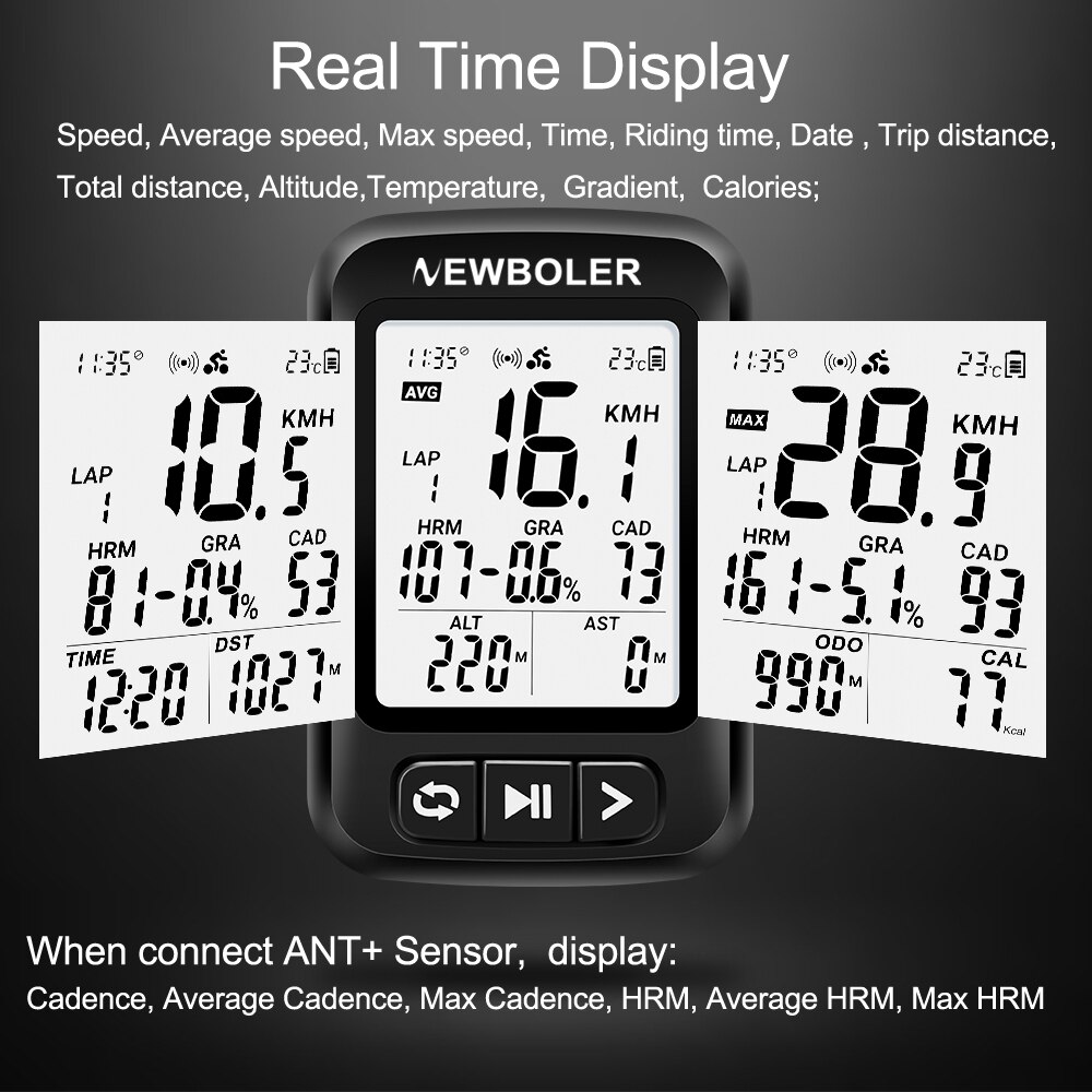 Bike Accessories GPS Bicycle Computer Cycling Speedometer ANT+ Ciclismo Cadence Sensor for Garmin Zwift XOSS G plus Magene C406