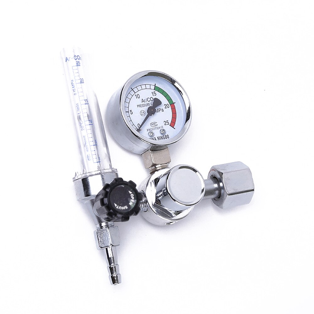 CO2 Mig Tig Flow-Meter Gas-Regulators Flowmeter Welding Weld Gauge Pressure Reducer 0-25Mpa Argon Regulator Metal Pressure Gauge: Default Title