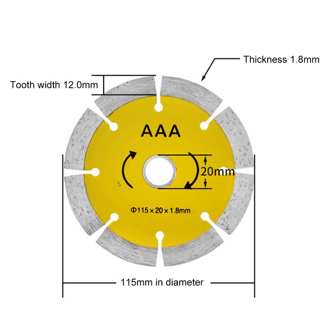 105/115/125/150/180/230mm Cutting Wood Saw Disc Diamond Saw Blades Wood Cutting Disk Wood Cutter Multitool Angle Grinder Wood: 02