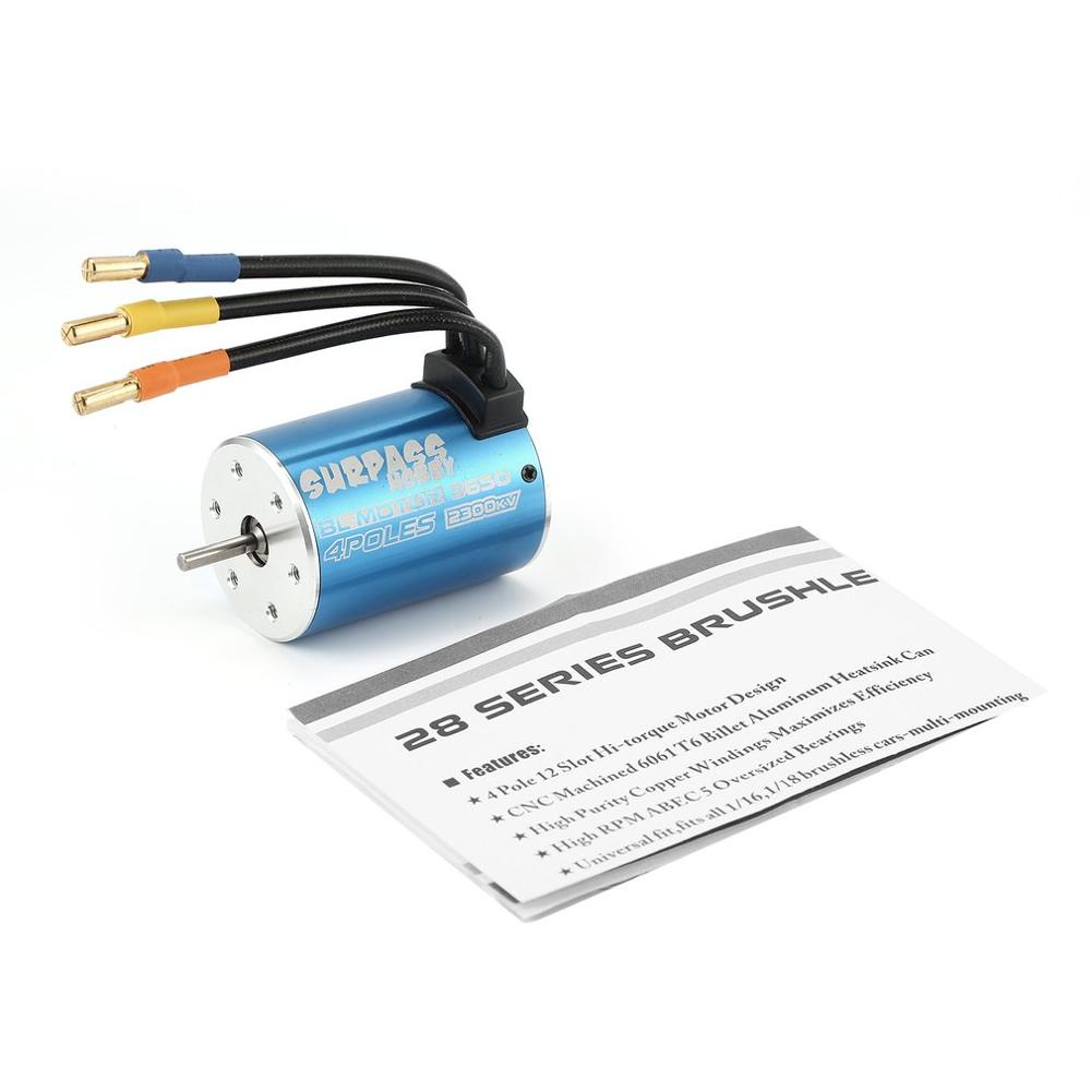 Waterproof 3650 3100KV 3500KV 3900KV 4300KV Brushless Motor for Redcat Traxxas HSP HPI Kyosho 1/8 1/10 RC Car Monster Buggy Truc