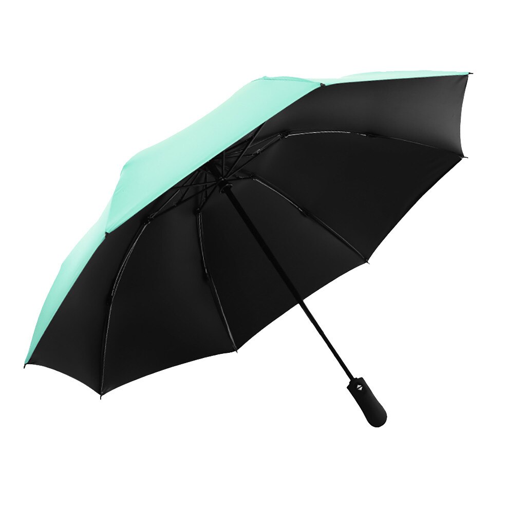 Windproof UV Inverted Umbrella Reverse Folding Umbrella Upgrade Reverse Folding Umbrella UV beach reverse: Green