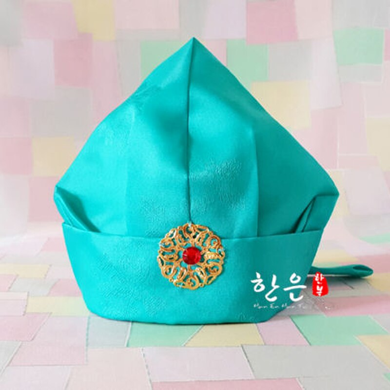 Gorro tradicional coreano de Hanbok para niño, sombrero de cumpleaños para bebé, conjunto de sombrero Nacional Coreano para niño, conjunto de sombrero para niño y niña