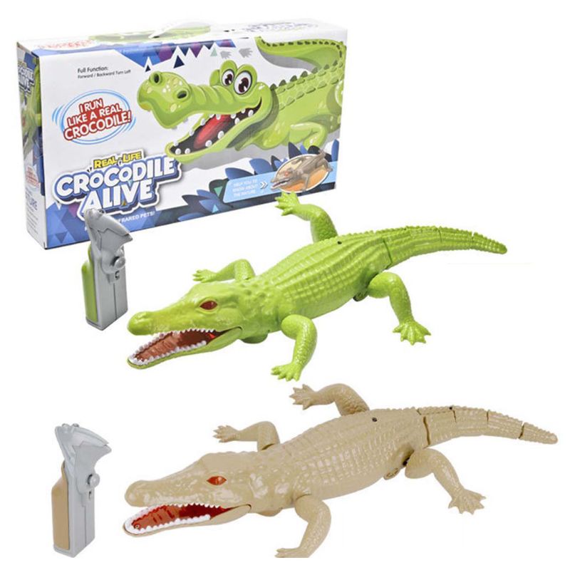 Infrared Remote Control Simulation Crocodile Realistic Electronic Animal Model A2UB