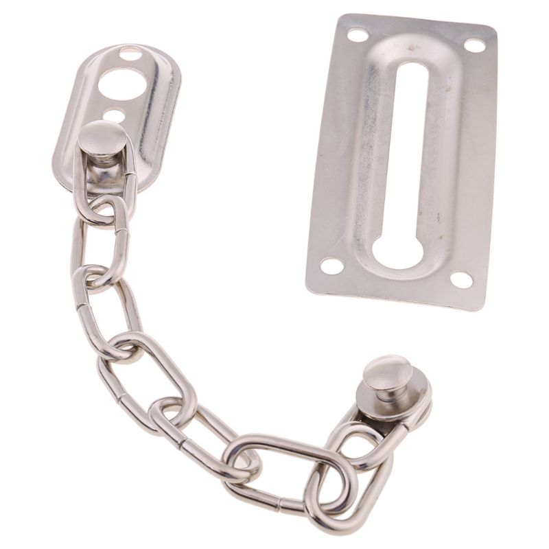 Safety Sliding Chain Door Guard Polished Chrome Hotel Office Security Bolt Locks 35ED