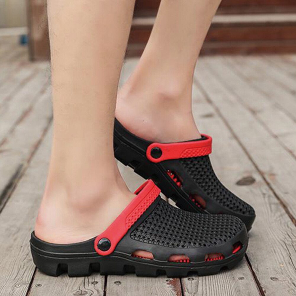 Mannen Strand Slippers Zomer Sport Klomp Strand Schoenen Tuin Ademend Comfort Sandalen Slip Op Casual Water Schoenen
