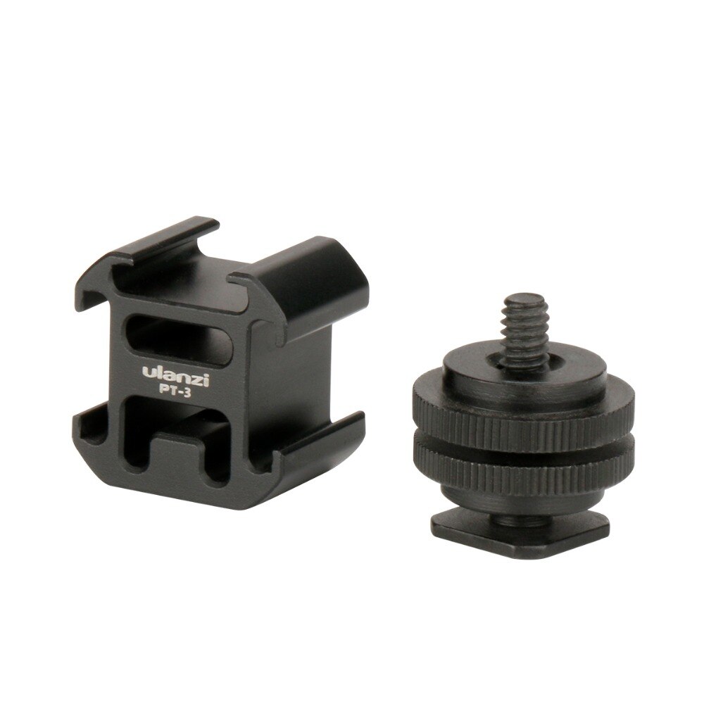 Ulanzi 3 Kalten Schuh Kamera montieren Adapter Verlängern Hafen mit durch-MM1 Mikrofon LED Video Licht für DSLR Kamera Kanon Nikon petax