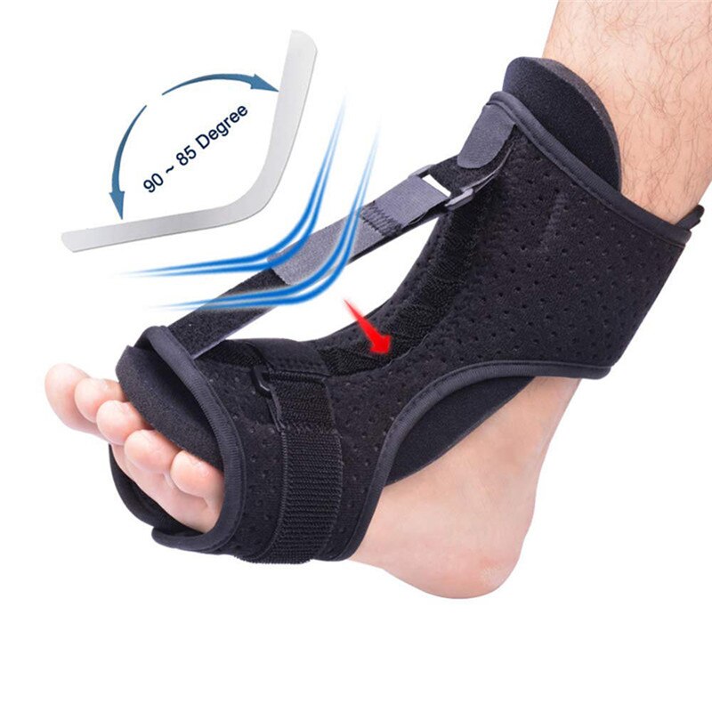 Justerbar plantar fasciitis natfodskinne ortotisk seler elastisk dorsal natskinne ankelbeskyttelse fodplejeværktøjer: Default Title