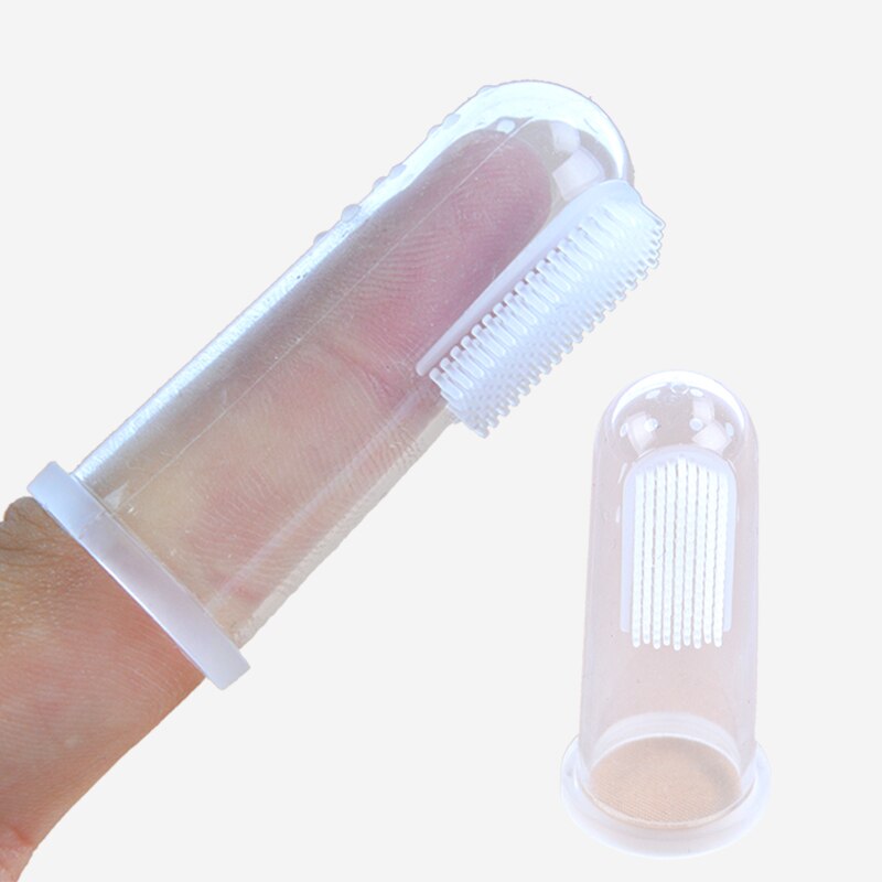 Baby Finger Toothbrush Silicon Toothbrush+Box Children Teeth Clear Soft Silicone Infant Tooth Brush Rubber Cleaning Baby Brush