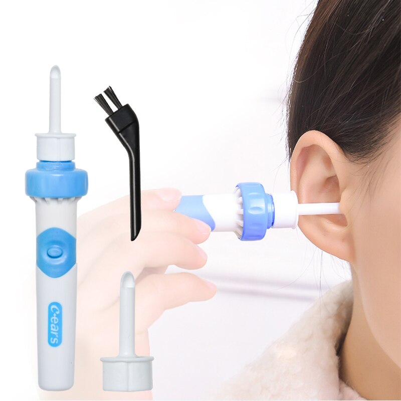 1 set ear cleaner electric cordless safety vibration ear cleaner painless vacuum earwax remover spiral ear cleaner