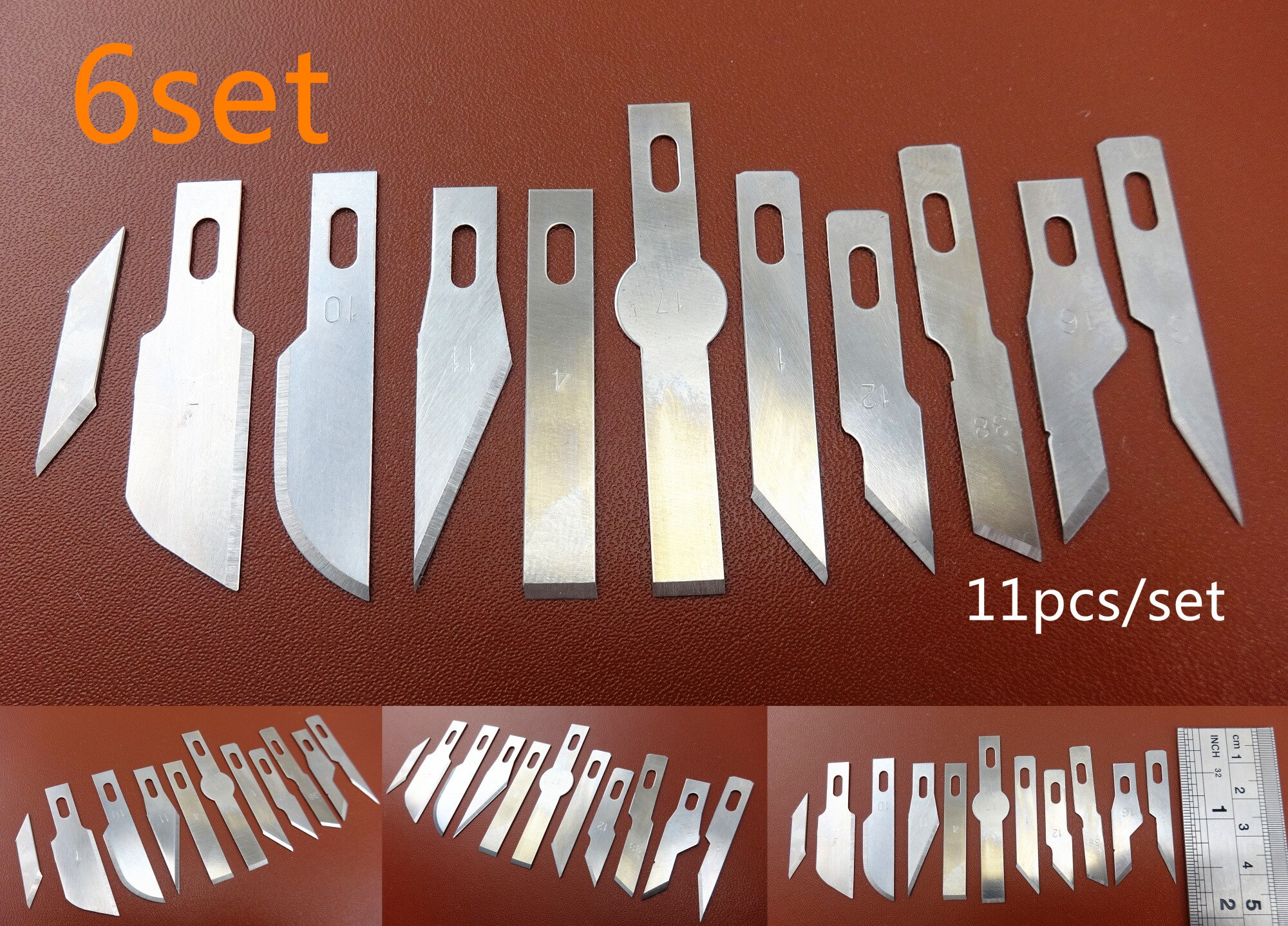 QUARKZMAN Lederstanzen Set - 7 V-förmige Stanzen 10-40mm Für Gürtel & Taschen