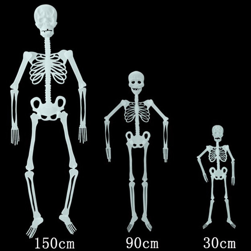 30/90/150 Cm Lichtgevende Skelet Halloween Party Decoratie Grappige Noctilucent Ghost Bone Halloween Decor Voor Thuis levert