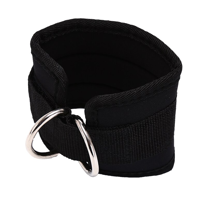 1PCS Sports Ankle Protector D-ring Ankle Strap Belt Multi Gym Leg Pulley Strap Fitness Exercise Equipment 3Colors: Black