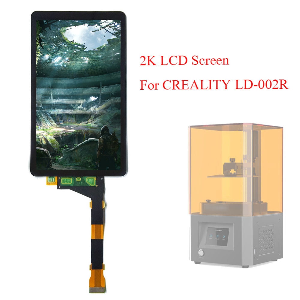 CREALITY LD-002R LCD Screen 5.5 inch LS055R1SX04 With Glass No Backlight 2K LCD Screen For LD-002R 3D Printer