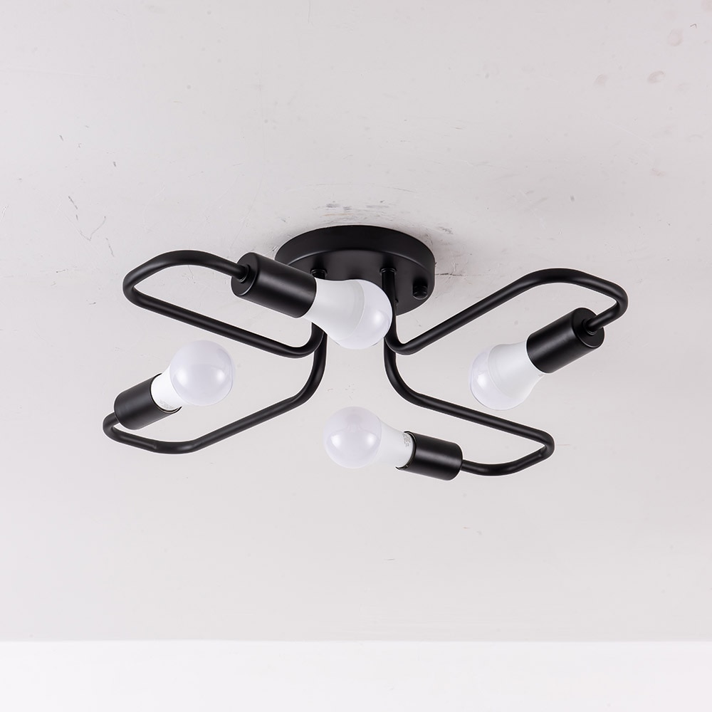 Creatieve Led Plafond Verlichting Armatuur Voor Woonkamer Hal Minimalistische Stijl plafond Lamp 4 heads buizen E27 lichtpunt