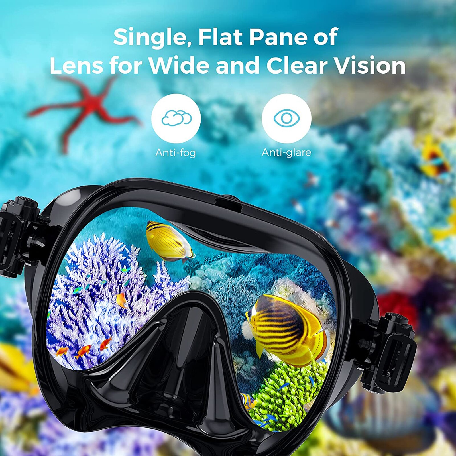 Scuba Masker Snorkel Buis Set Duiken Masker Anti-Fog Zwemmen Snorkelen Bril Met Mount Voor Gopro Onderwater Sport Camera