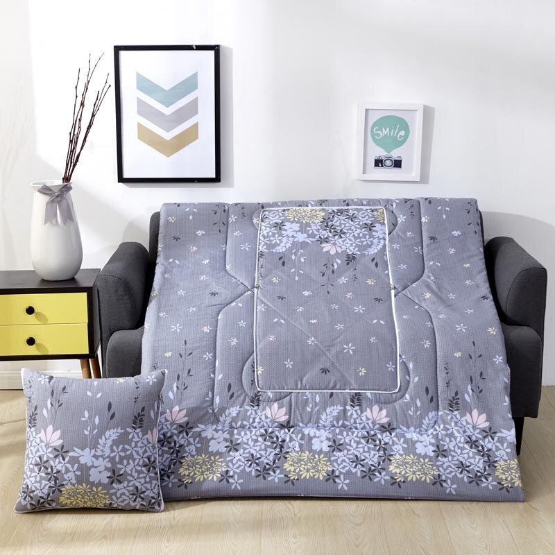 Cojín de viaje portátil 2 en 1, manta para siesta, colcha, almohada plegable cuadrada, sofá, cama, oficina, coche, decoración del hogar