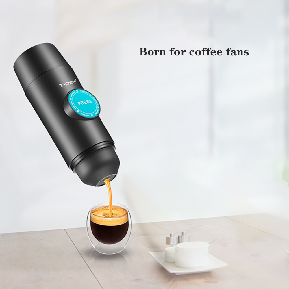 Mini espresso portable coffee machine electric USB and cold extraction coffee powder capsules