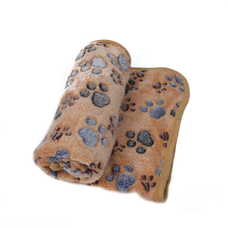 HEYPET Hund Bett Katze Matten Haustier Decke Weichen Korallen Vlies Pfote Fuß Druck Warmen Schlaf Betten Abdeckung matt Für Kleine Mittel Hunde Katzen Haustier: Braun / XS 20x20cm
