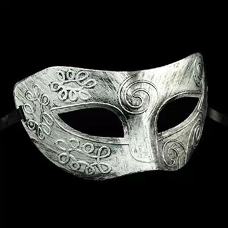 Prajna Maske männlich Grusel Maske tanzen Party Requisiten Lanling König Japanese Grimasse Krieger gleich Maske Erwachsene: Schwarz