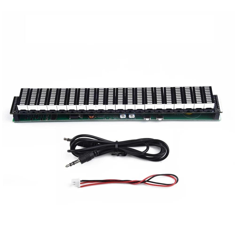USB 5V Or 12V Stereo VU Meter Indicator Music Spectrum Analyzer 20 Segment LED Level Display