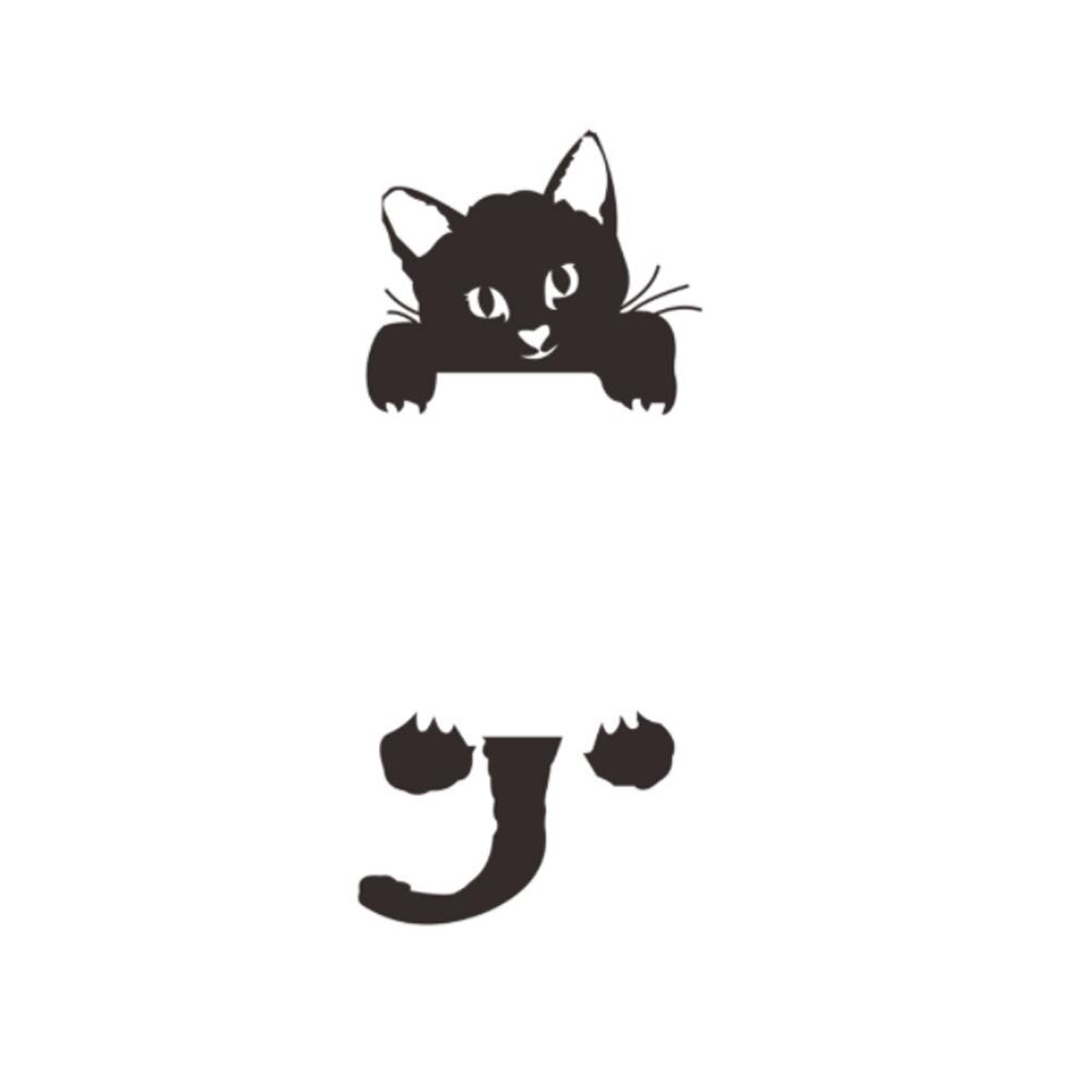 Cute Cat Wall Sticker Light Switch Decor Decals Art Mural Baby Nursery Room PVC Wallpaper for Living Room