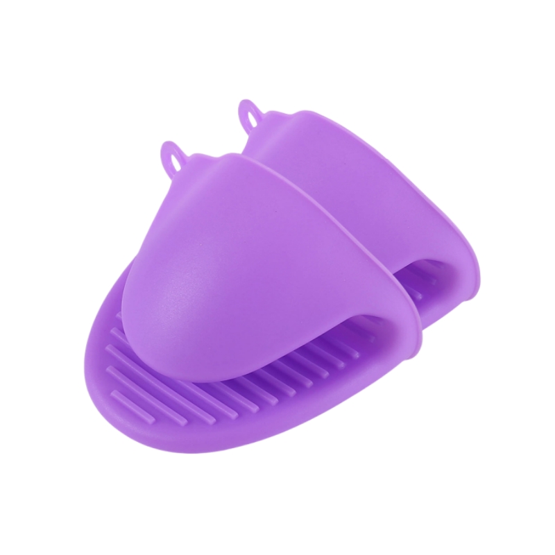 Guantes gruesos de silicona para horno, guantes antiescaldaduras resistentes al calor para cocinar, empuñaduras para pellizco, soporte para ollas, accesorios de cocina de silicona, 2 uds.