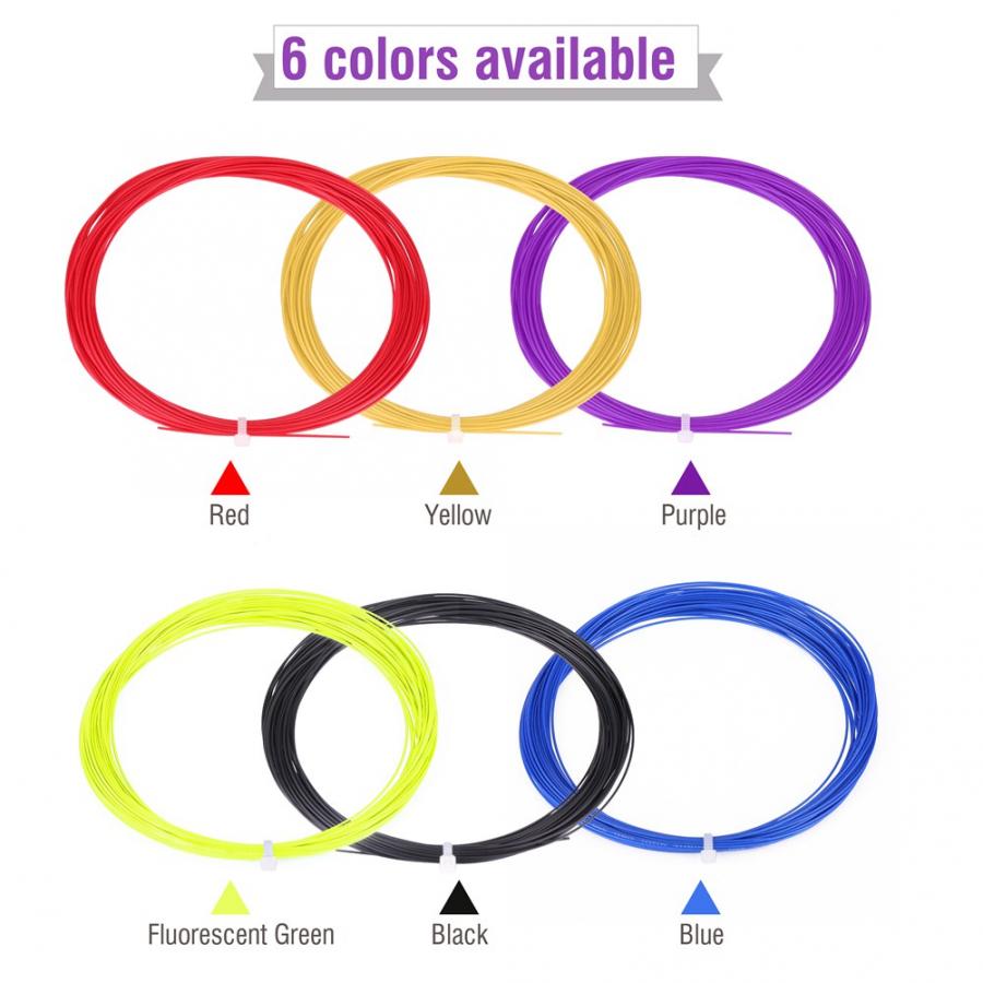 Badminton Racket Racquet String Line 10m Nylon Badminton String Flexible Hard Feeling String Badminton Training Accessory