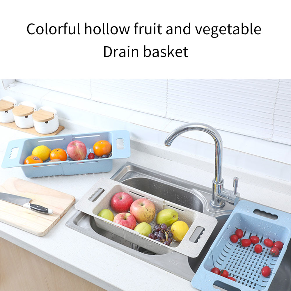 Retractable sink, drain rack, storage rack, kitchen, plastic bowl, chopsticks rack, household vegetable storage rack, bowl rack