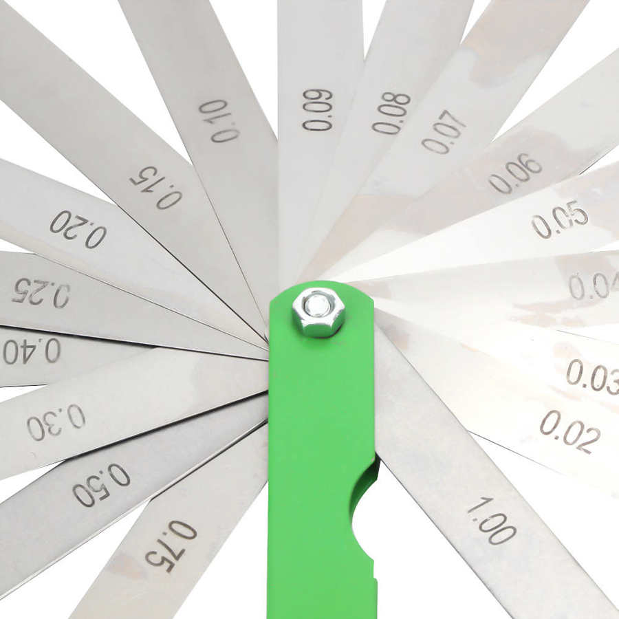 Thickness measuring tool 10 feeler gauge feeler measurement of the diameter to measure the size engineers designers