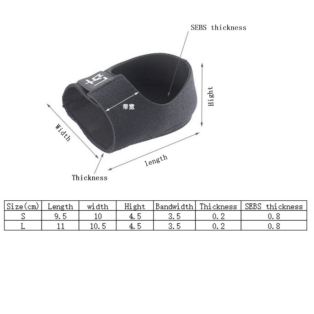1 Pair Rubber Arch Wrap Support Adjustable Gel Protective Socks Heel Protectors Back Heel Protective Sleeve Heel Pad
