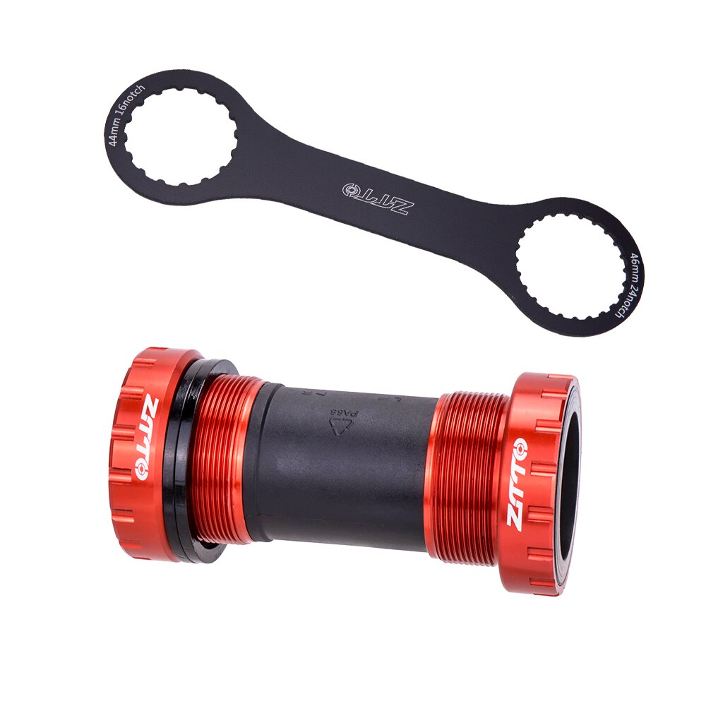 Ztto cykel bsa dub bundbeslag forseglet leje engelsk gevind 68 73mm bsa 68 skal 28.99mm spline akse mtb landevejscykel håndsving: Bsa-dub red og værktøj