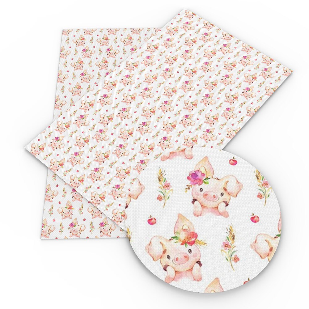 Tela de algodón con estampado de vaca 100% para coser ropa, ropa, acolchado, retales, muñeca Tilda, 50x145cm, 1Yc13571: 1112370003
