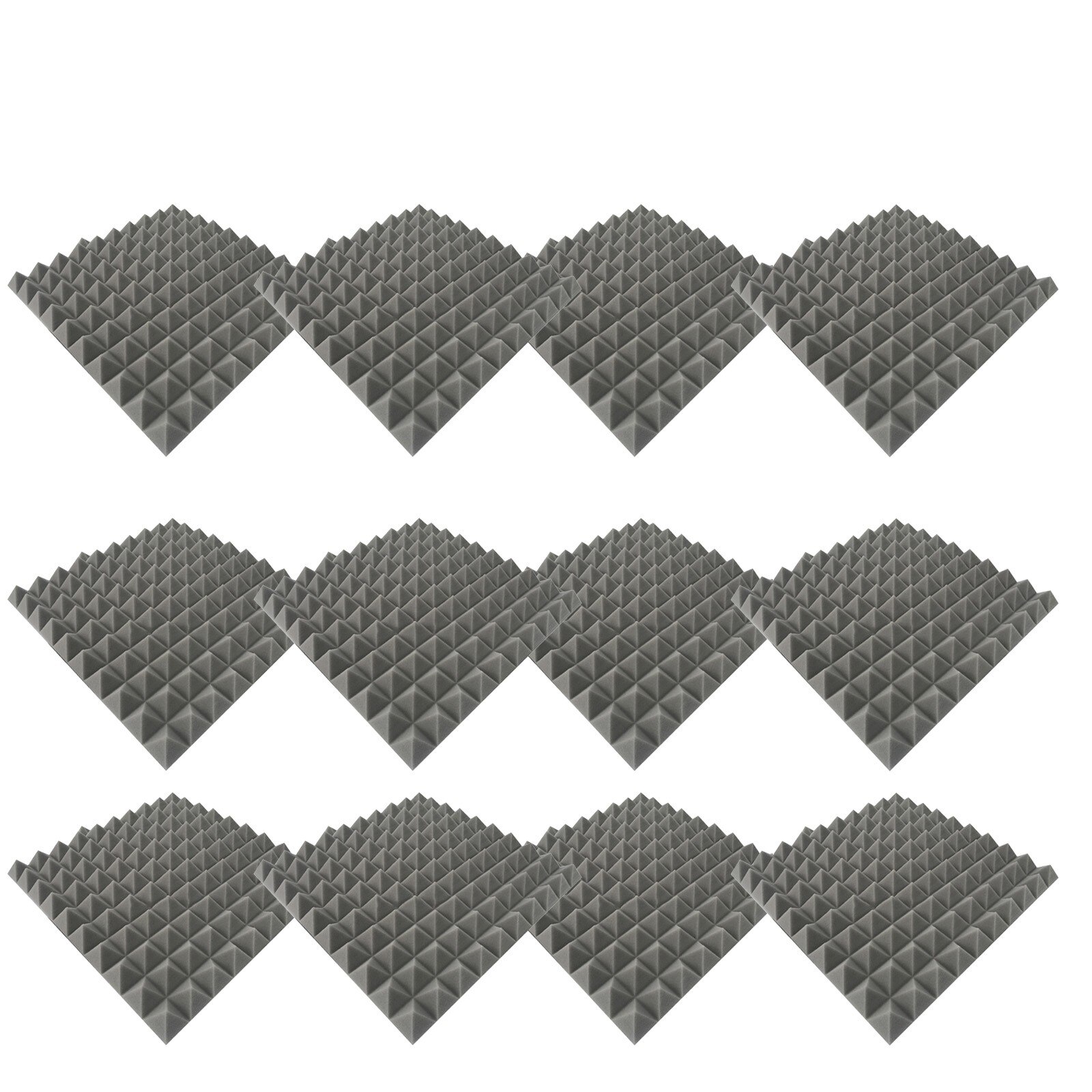 6pc Home Scene Layout, Sound-absorbing Foam Wall, Indoor Sound-absorbing Soundproofing Foam Sound-absorbing Noise Sponge#g30: Gray