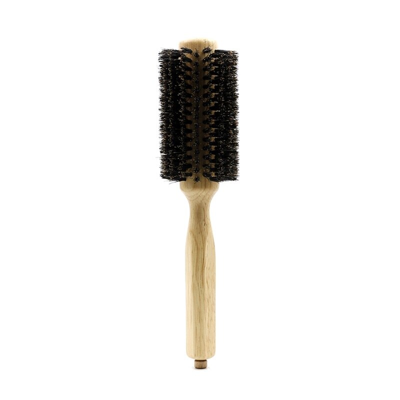 Pure Bristle Brush Removable Detachable Hairdressing Salon Round Brush Hair Brushes Hair Styling: NO.18