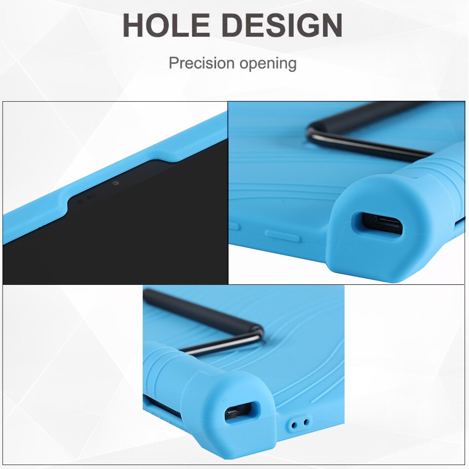 Zachte Shockproof Case Voor Lenovo Yoga Tab 13 (Lenovo Yoga Pad Pro) YT-K606F 13 &quot;Tablet Pc Silicon Beschermende Cover Met Kickstand