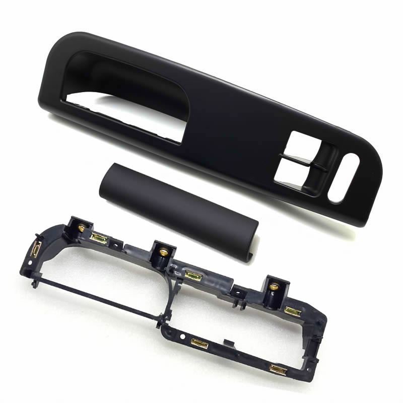 Poignée noire de porte de voiture pour VW PASSAT B5, 2 poignées intérieures de panneau de porte