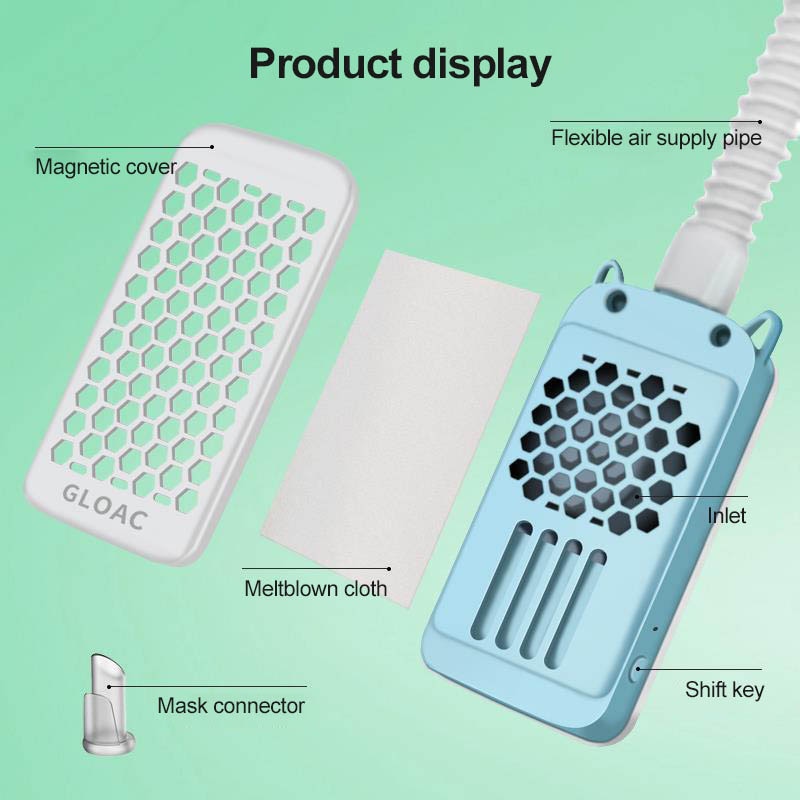 Facial Fans Ventilation Fan The Electric Mask Ventilator Portable And Long Endurance Can Improve The Face Breathing For Mask