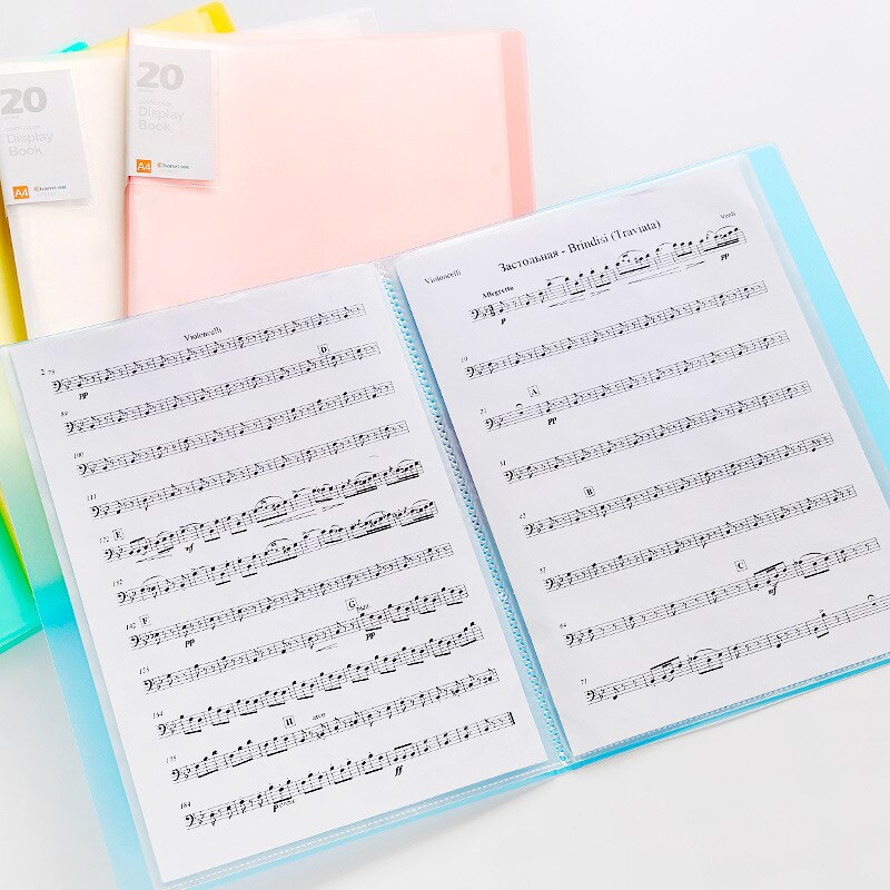 A4 Einsatz Ordner Anzeige Buch EinfüGen Ordner Dokument Lagerung Taschen für Musik Blatt Bank Campus Büro Datei Informationen Broschübetreffend