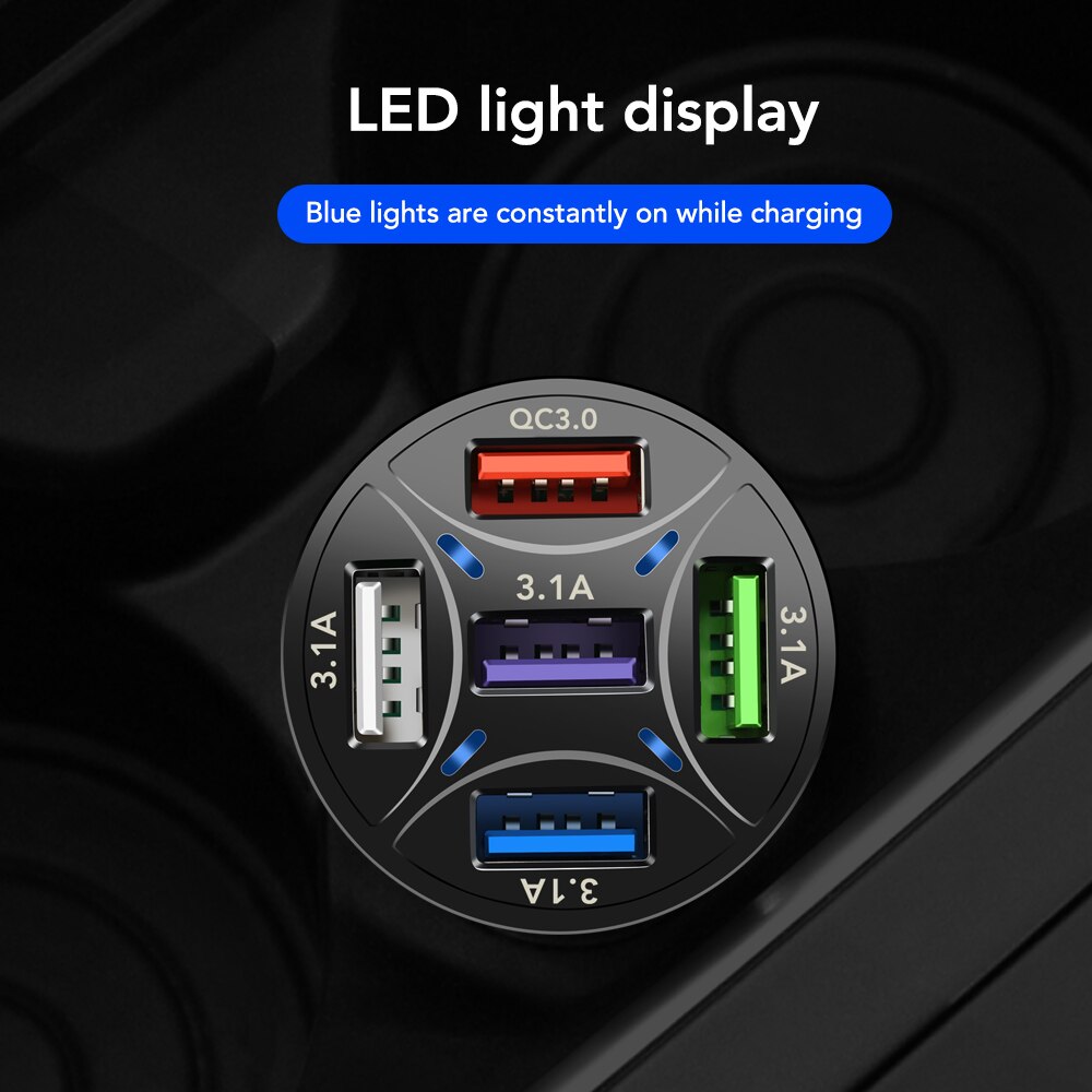 5 porty USB ładowania samochodu mini szybkie ładowanie dla Citroen C4 C5 C3 Picassa Xsara Berlingo Saxo C2 C1 C4L DS3 Xantia DS4 C8