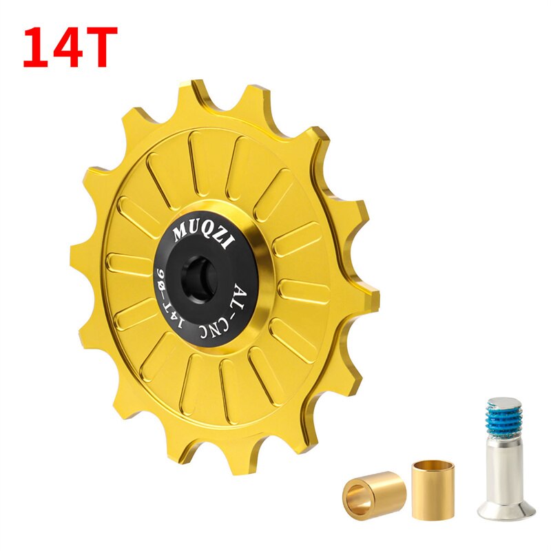 MUQZI 11/12/13/14/15/16/17T Rear Derailleur Jockey Wheel Ceramic Pulley MTB Pulleys Road Bike Ceramics Bearing Guide Wheel