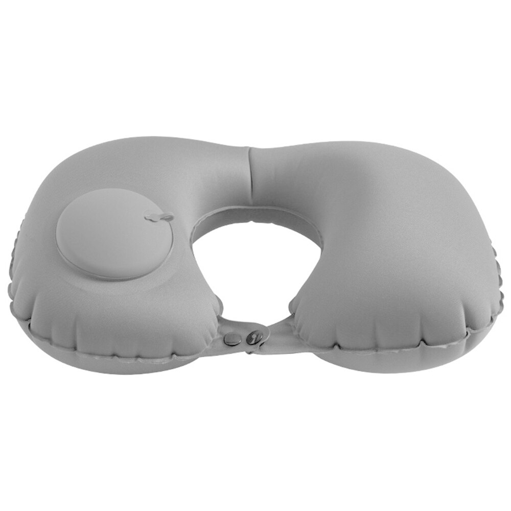 Almohada inflable en forma de U, cojín de protección para el cuello, reposacabezas portátil, soporte para cabeza y cuello,: B