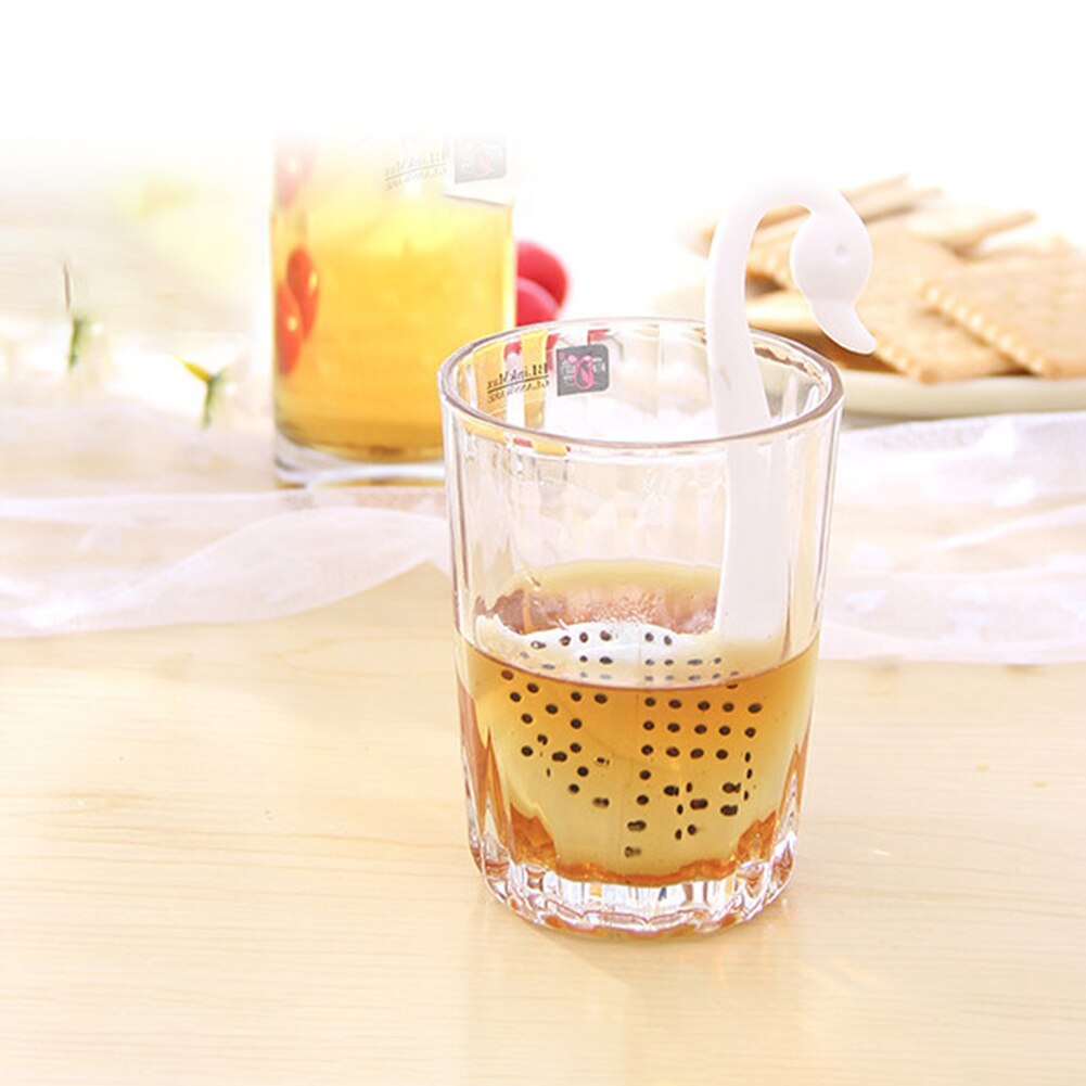 Siliconen Zwaan Haak Thee-ei Zeef Filter Diffuser Drinken Tool Thee-ei Zeef Filter Diffuser Drankje Hulpmiddel Thee